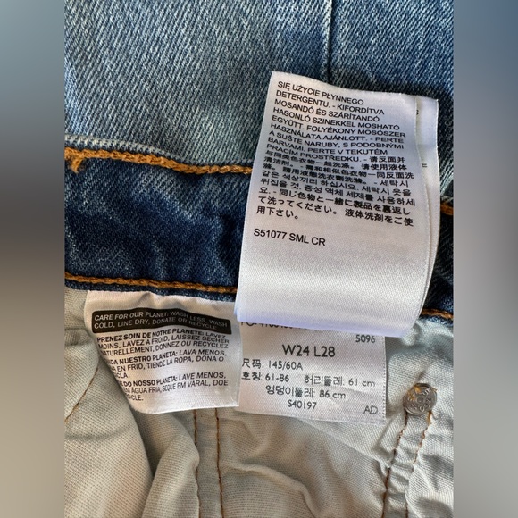 Levi's 501 S Skinny Jeans Indigo Sky - Dark Wash - Picture 15 of 17